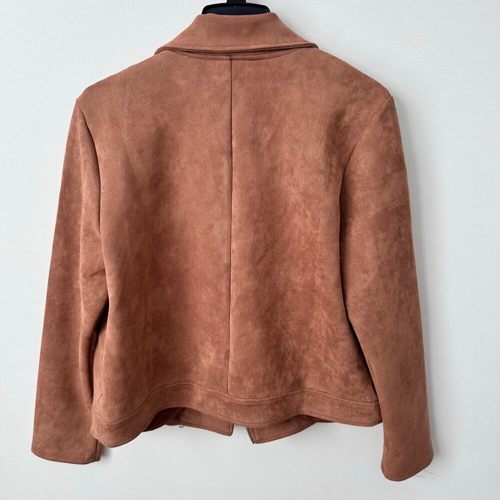 Petal and Pup Spencer Faux Suede Moto Jacket US Size 12 - Picture 8 of 9